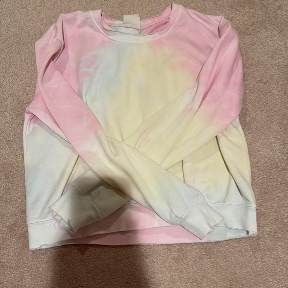 Tie dye crop hoodie